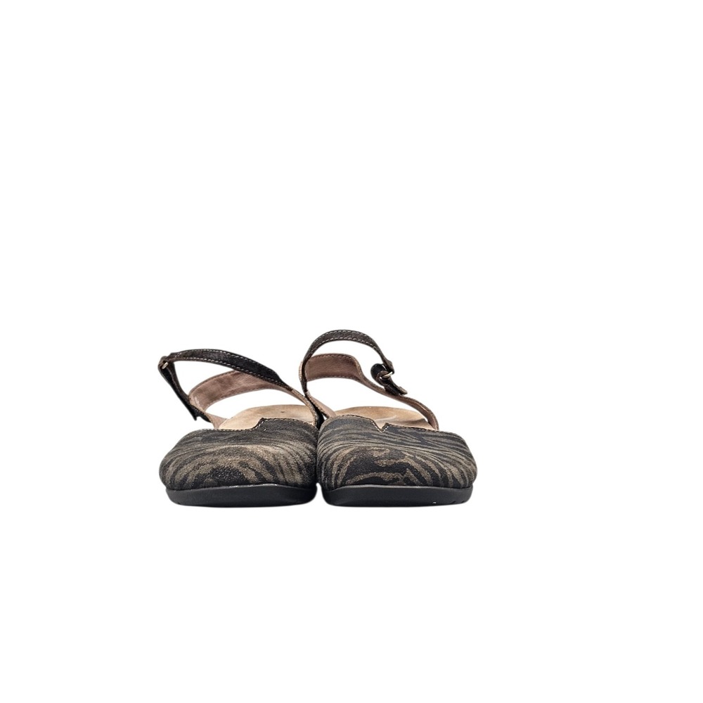 Dansko Women's Size 37/ 6.5 US Rowan Tiger Stripe Black Brown Closed Toe Sandals - Picture 2 of 8